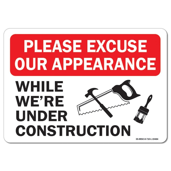 OSHA, 3.5" Height, Decal, 5" x 3.5", Landscape, PK10, Excuse Appearance